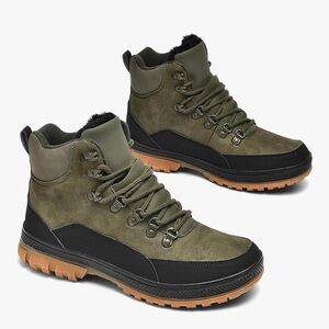 Olive Green Winter Snow / Hiking Boots
